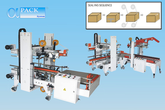 Halb automatischer Karton-Band-Dichtungs-Maschinen-Edelstahl 304
